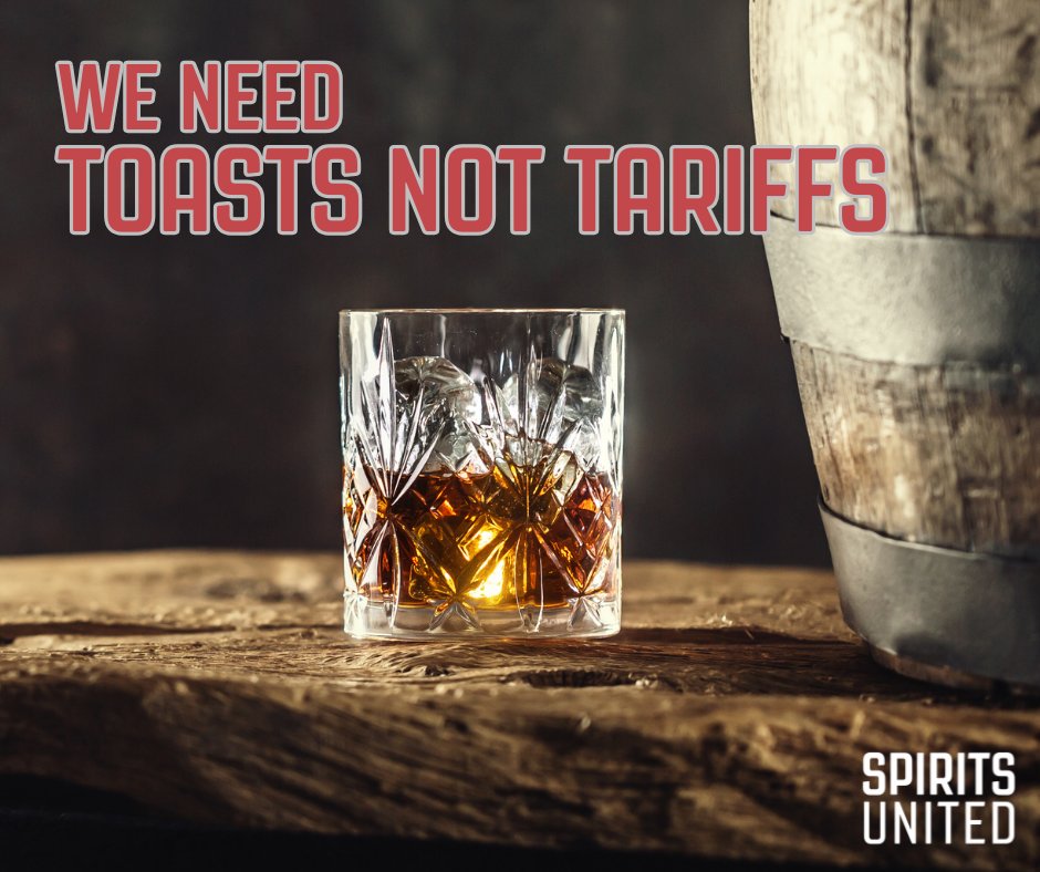 SpiritsUnited's tweet image. Tariffs on distilled spirits don’t just harm distilleries🥃: from agriculture🌾 to manufacturing📦 and the hospitality sector🍹, tariffs put American jobs at risk!

Protect your favorite distilled spirits products and your fellow Americans&apos; jobs by signing our #ToastsNotTariffs…