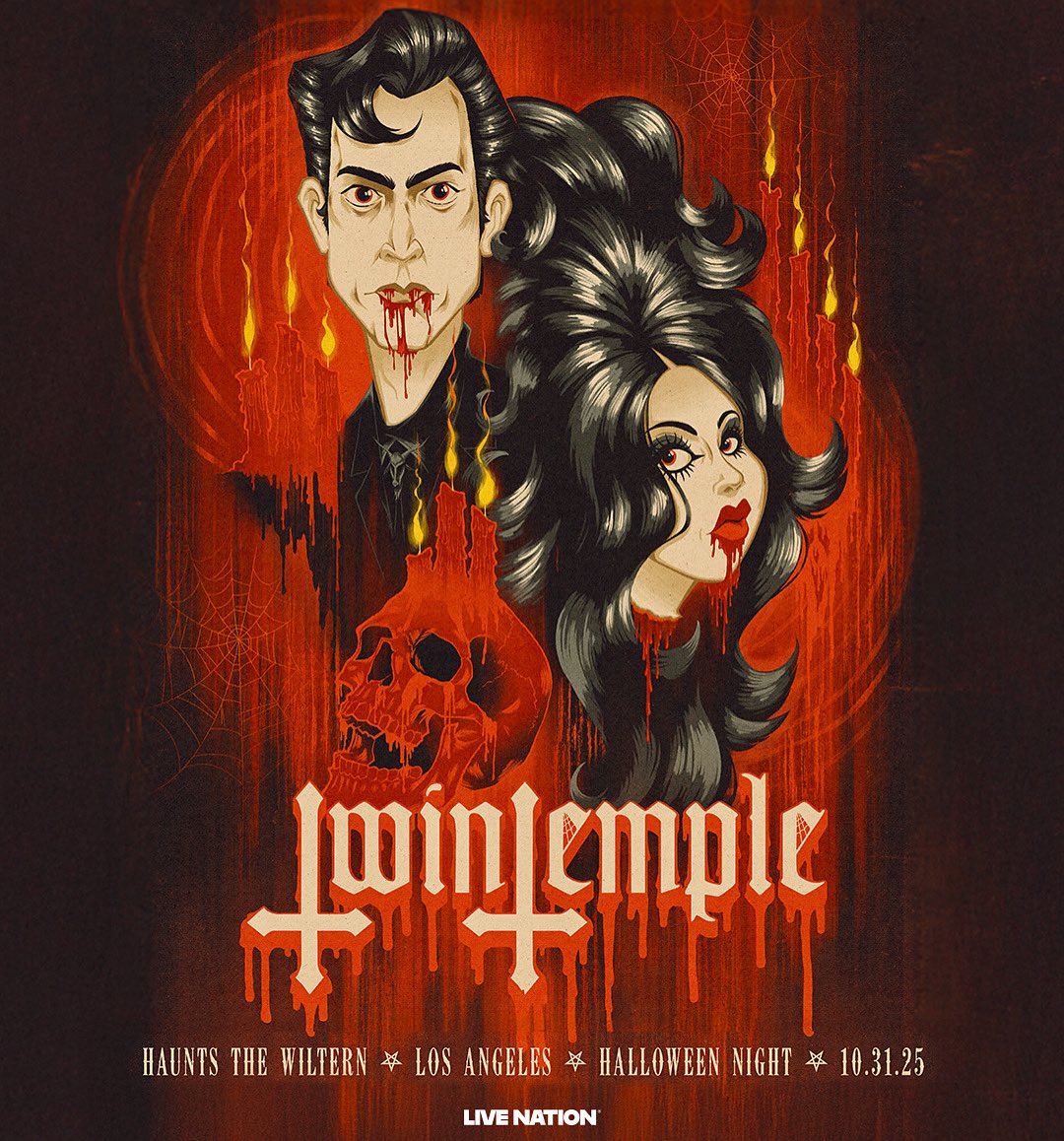 ☨ Twin Temple ☨ (@twintemple) on Twitter photo Infernally thrilled to announce we will emerge from the shadows for our only headlining performance of the year Halloween night at the <a href="/wiltern/">The Wiltern</a> in Los Angeles!
Coven members get first access to tix today, 11am PDT. To join: patreon.com/twintemple
General on sales 6/6 10am PT. Infernally thrilled to announce we will emerge from the shadows for our only headlining performance of the year Halloween night at the <a href="/wiltern/">The Wiltern</a> in Los Angeles!
Coven members get first access to tix today, 11am PDT. To join: patreon.com/twintemple
General on sales 6/6 10am PT.