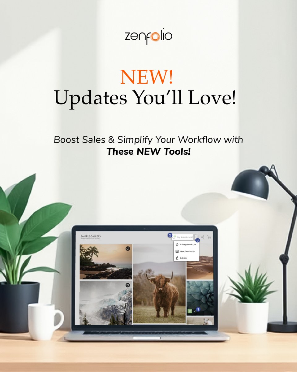 🎉 Big new features just dropped in your Zenfolio account! 📸 These updates are designed to streamline your workflow, keep things organized behind the scenes, and make your sales even sweeter. bit.ly/4mPHcCq