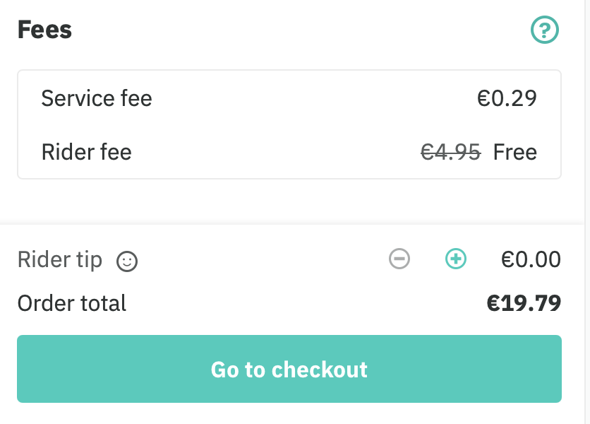 TomateCrevette's tweet photo. @Deliveroo_Be Restaurant page vs checkout. is this even legal? https://t.co/IQAT1hfbzN