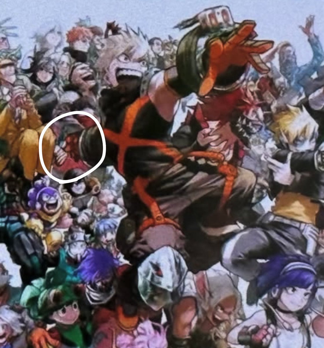 dynxmighty's tweet image. am i being delusional or does it look like Izuku’s hand is reaching for katsuki’s