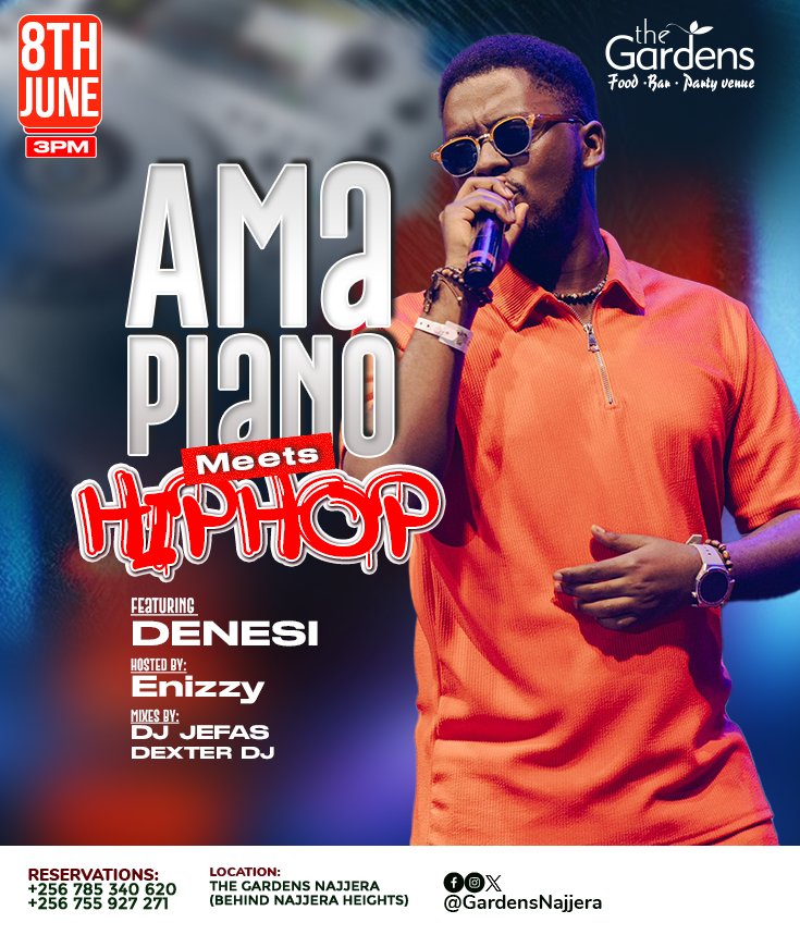 dexterdj__Ug's tweet photo. This Week β
π
ππΏ Thursday - #RockThursdays - @GardensNajjera
ππΏ Saturday - #IbandaNight - @DaForest_
ππΏ Sunday - #AmapianoMeetsHipHop - @GardensNajjera
#Mainest π½ https://t.co/zoypfiYCxx