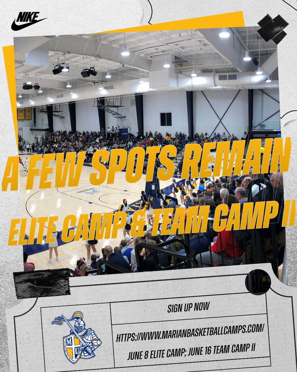 A handful of spots remain for our Elite Camp June 8th. Don’t miss out. ⚔️🏁

Team Camp II has a 2 spots left. Bring your squad June 16 and continue to learn and grow this summer. ⚔️🏁

#KnightTime