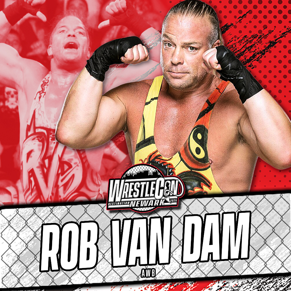 Welcome the Whole F'N show Rob Van Dam back to Wrestlecon.  He will be attending both days and preorders are available right now at eventbrite.com/e/rvd-newark-w…