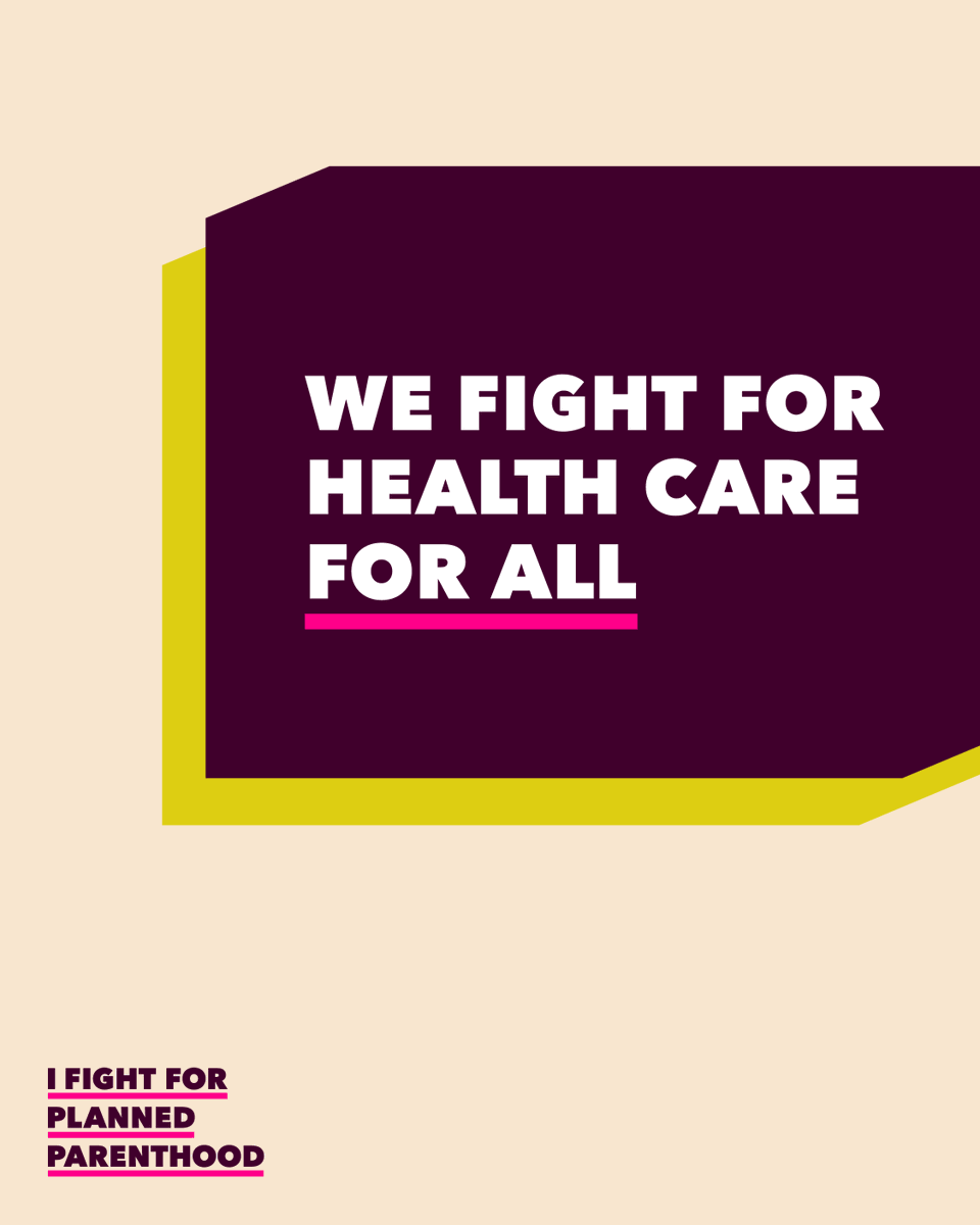#IFightForPP because all people need sexual and reproductive care to live full, healthy lives and decide their own futures. Millions of people rely on Planned Parenthood health centers because they know they will get high-quality, affordable care -- no matter what.