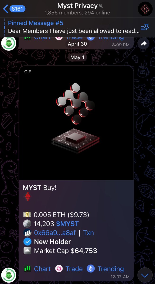 TrincoXYZ's tweet photo. The ticker is $MYST completely slept on:

• Bottomed at just $60K Mc

• Did a 20x in 10 days, hitting $1.2M

• Secured 20+ partnerships

• Mixer launching in under 2 weeks

Didn’t even catch it at first but this team definitely deserves more attention.
Surprised it’s not on more people’s radar.