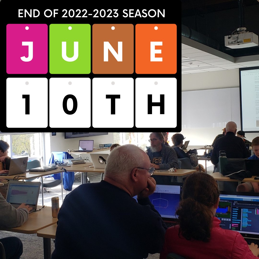 WSoundCoderDojo's tweet image. FINAL REMINDER: June 7 - last session until September - and a Mac giveaway! 😎 - mailchi.mp/836765f358c5/f…