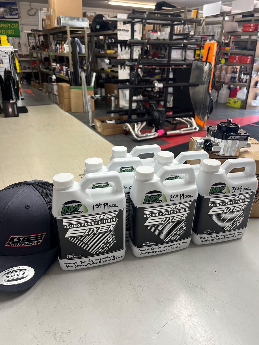 More part goodness for <a href="/OfficialWRP/">Waynesfield Raceway</a> on June 19th for the badass <a href="/AllStarSprints/">ASCoC</a> drivers/teams  for the Jamie Miller Memorial race!

The 6th place pill draw team will receive a KSE power steering pump &amp; P1-P6 drivers in the A will receive a QT of power steering fluid. Thank you!!