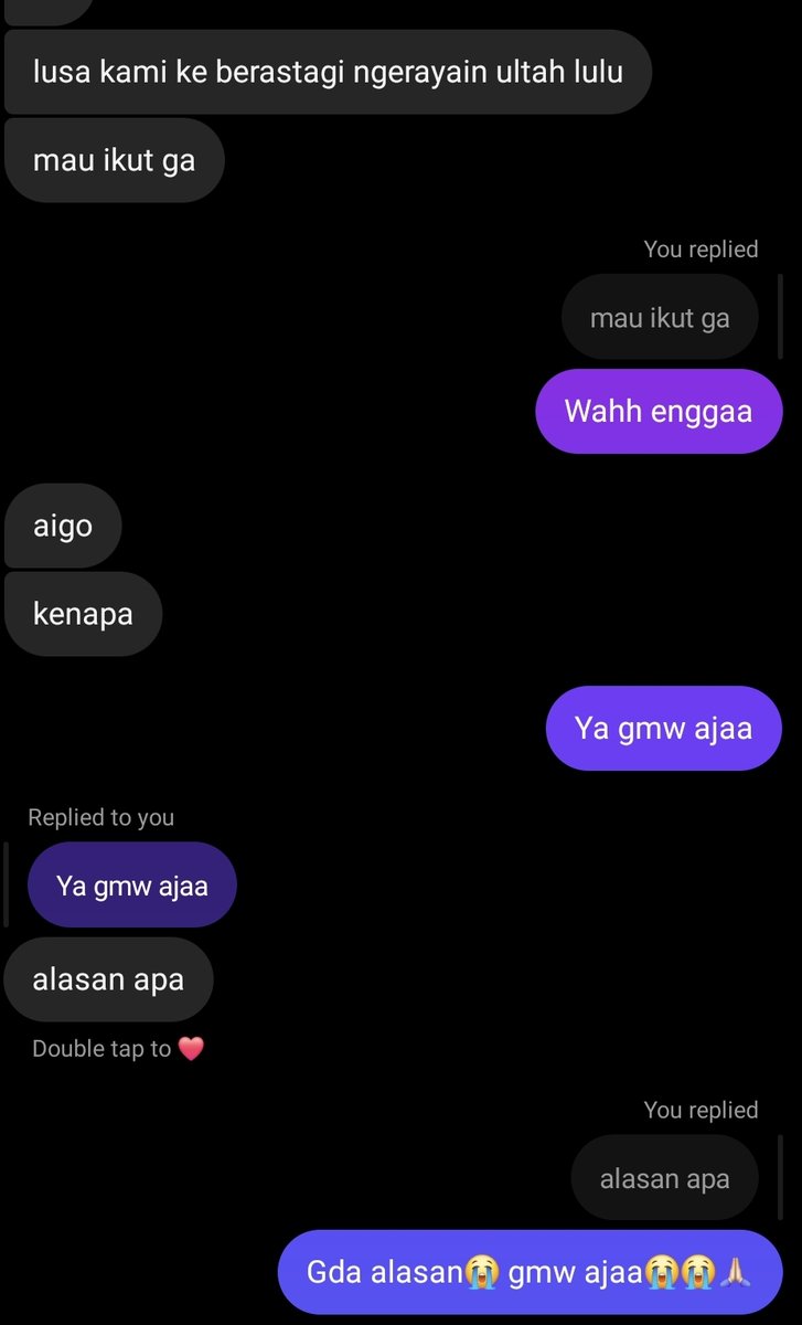 yappingfess's tweet image. Can we normalize alasan ngga ikut karna ngga mau 😭 🩷