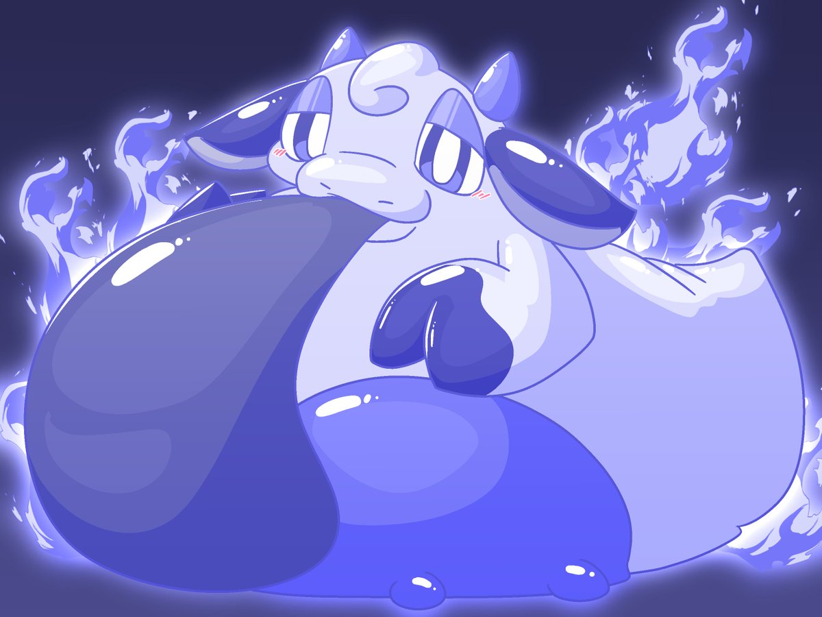 乳牛ママおばけ。捕まると丸呑みされてオバケミルクにされちゃう