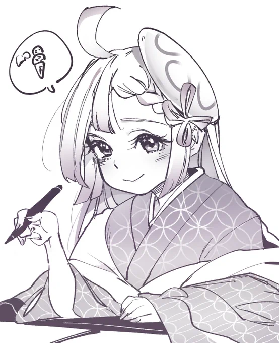 リハビリ落描きでFA

#めいかき 