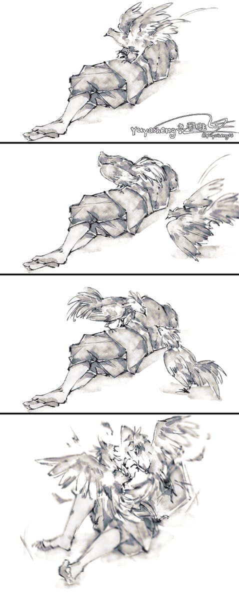 เจอคลิปไก่นี่ตอนเช้าแล้วมันเอาออกจากหัวไม่ได้ ขอโทษค่ะ 555555555
//ขออีกสักอันก่อนไปซุ่มวาดต่อจากที่สัญญาไว้(...)
#อโยธยาเอยาวดี