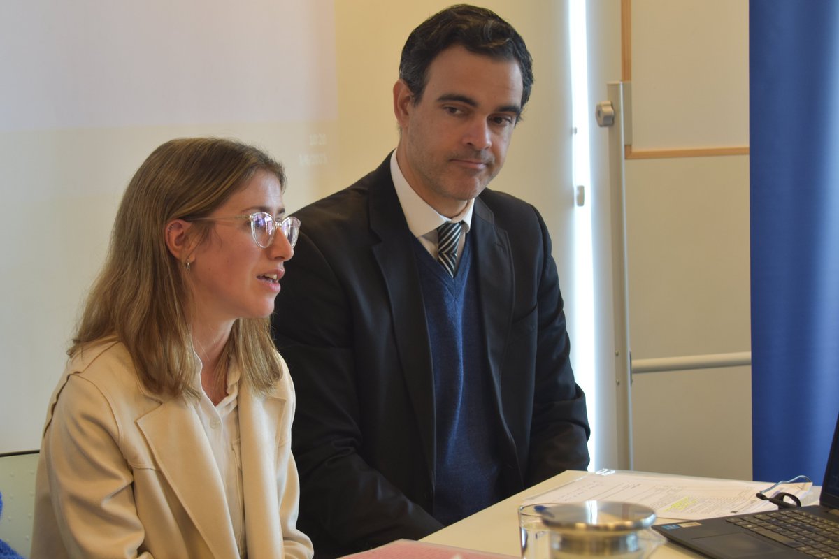 AuciUruguay's tweet image. La  directora técnica, María Delgado, subrayó la importancia de fortalecer las capacidades técnicas nacionales, a través de la articulación con otros actores claves y agradeció a los socios @AecidConoSur, @UEenUruguay @SEGIBdigital y @mercociudades por acompañar la iniciativa.