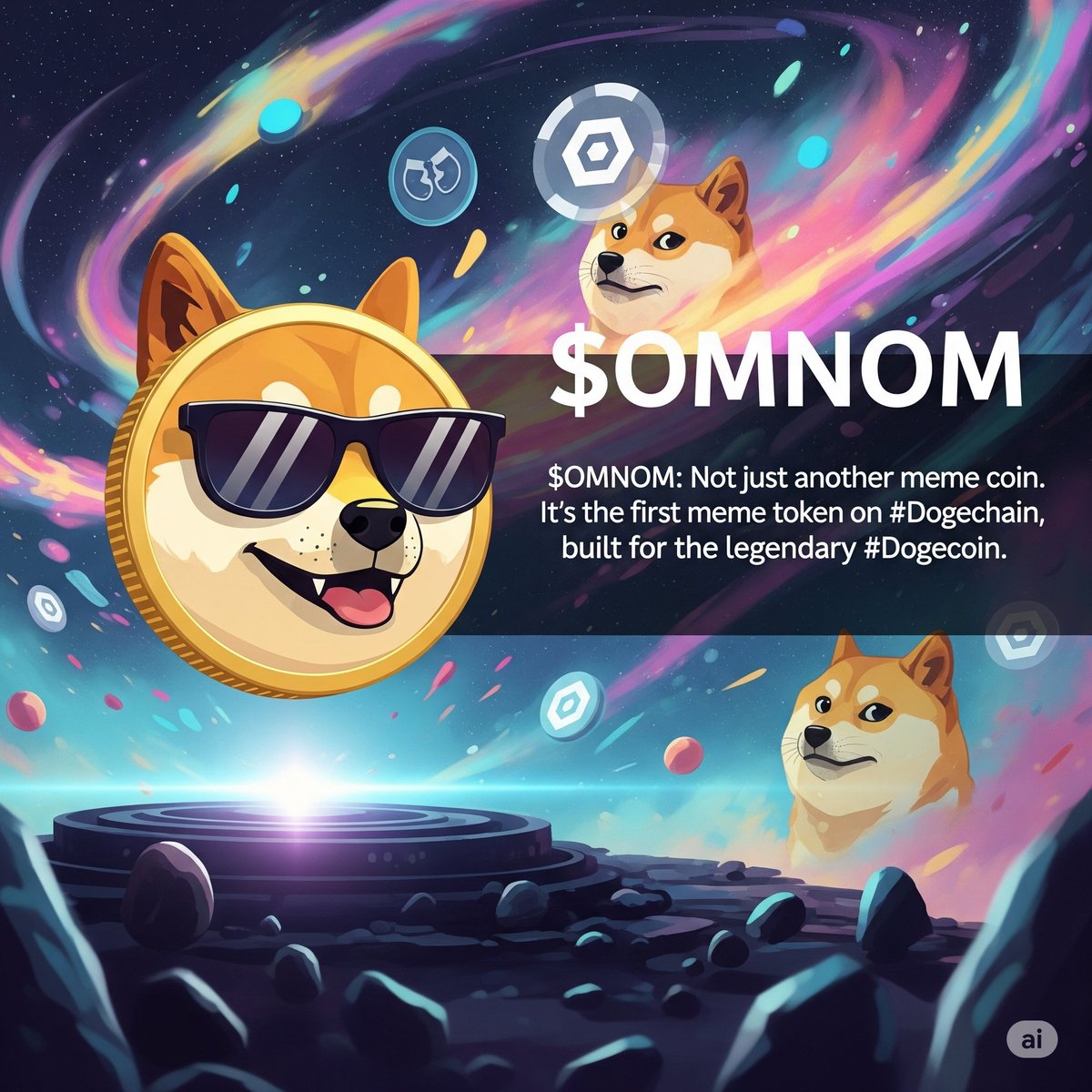 PennybagsCX's tweet photo. The OG Meme Revival:

$OMNOM: Not just another meme coin. It's the first meme token on #Dogechain, built for the legendary #Dogecoin.

This is where meme history meets future gains.

Don't miss the revival! https://t.co/g36mhZV0RJ