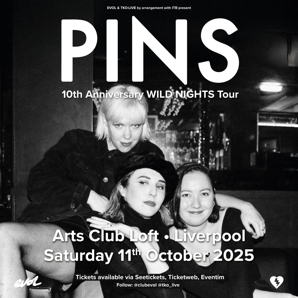EVOL (@clubevol) on Twitter photo Excited to be working with much adored EVOL & FestEvol alumni <a href="/WeArePins/">P I N S</a> for a fresh show celebrating 10 yrs of their sublime sophomore record Wild Nights, Saturday October 11th <a href="/artsclublpool/">Arts Club Liverpool</a>!
Get tickets to join us <a href="/seetickets/">See Tickets</a>: seetickets.com/event/pins/art…
📸 <a href="/VonPip/">Andy Von Pip</a> FestEvol '17 Excited to be working with much adored EVOL & FestEvol alumni <a href="/WeArePins/">P I N S</a> for a fresh show celebrating 10 yrs of their sublime sophomore record Wild Nights, Saturday October 11th <a href="/artsclublpool/">Arts Club Liverpool</a>!
Get tickets to join us <a href="/seetickets/">See Tickets</a>: seetickets.com/event/pins/art…
📸 <a href="/VonPip/">Andy Von Pip</a> FestEvol '17