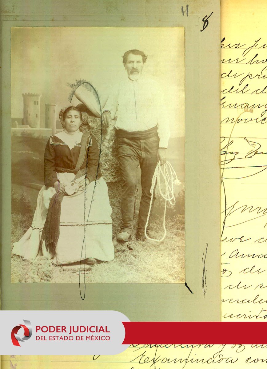 📜#ArchivoHistórico #PJEdomex
Durante 25 años, Amada Macedonia de Jesús y Amado Estrada fueron inseparables en San Antonio la Isla, hasta que apareció Josefa de San Juan. Enamorada de Amado, lo convenció de irse con ella a Toluca. Amada demandó por adulterio y pidió una condena