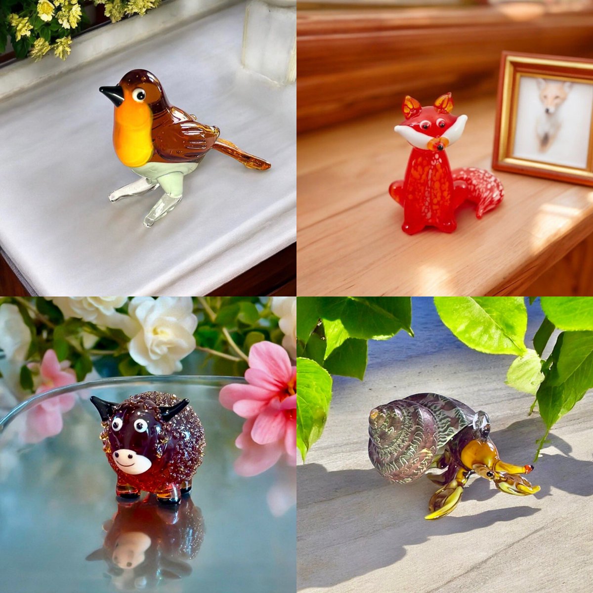 LumpyandFriends's tweet image. Our Lovely Glass Range is selling out fast 🐾🐾❤️
Hand blown with exquisite detail, these are as cute as cute can be. Whether you’re a fan of cute animals  or just appreciate fine craftsmanship, these mini ornaments are the perfect addition to any shelf, table, or mantel.🐾🐾❤️…