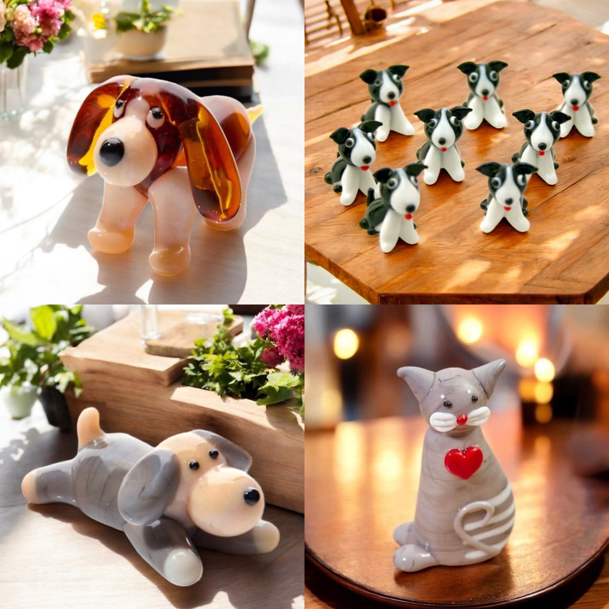 LumpyandFriends's tweet image. Our Lovely Glass Range is selling out fast 🐾🐾❤️
Hand blown with exquisite detail, these are as cute as cute can be. Whether you’re a fan of cute animals  or just appreciate fine craftsmanship, these mini ornaments are the perfect addition to any shelf, table, or mantel.🐾🐾❤️…