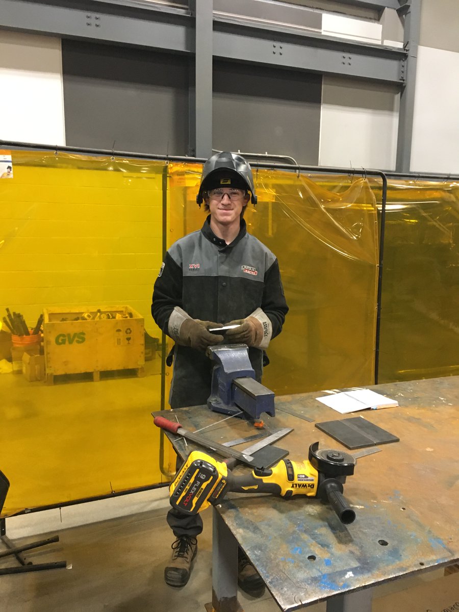 rdcrs's tweet image. Congrats Dane Schmidt of St. Joseph High School! 🥇 Gold in Welding-Secondary at Skills Canada Nationals + RBC Best in Region &amp;amp; scholarship! Thanks Lasermann Cuts Ltd. &amp;amp; Red Deer Polytechnic for supporting our amazing skilled trades program at #RDCRS! #SkillsCanada #Welding