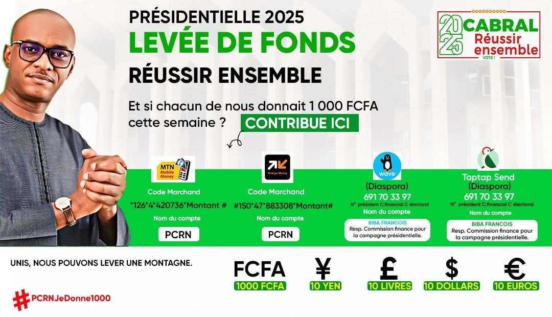 WANDAFU!🇨🇲🇨🇫📍🇫🇷 (@wandafu7) on Twitter photo 🔴🇨🇲 J'ai fait ma contribution pour le soutien de la campagne de Cabral Libii et toi ?!
Contribue pour le Changement!
<a href="/CabralLibii/">Cabral LIBII</a>
<a href="/Pcrn_Officiel/">PCRN_Officiel</a>
<a href="/fredaxelebe/">Axel EBE</a> 🔴🇨🇲 J'ai fait ma contribution pour le soutien de la campagne de Cabral Libii et toi ?!
Contribue pour le Changement!
<a href="/CabralLibii/">Cabral LIBII</a>
<a href="/Pcrn_Officiel/">PCRN_Officiel</a>
<a href="/fredaxelebe/">Axel EBE</a>