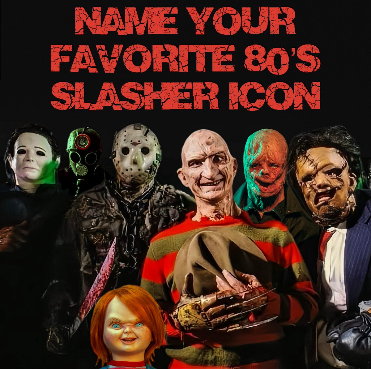 To me 80’s horror was the “silver age” of horror movies, and the slasher film reigned supreme.  Of them, which slasher villain is your favorite?
#HorrorCommunity
