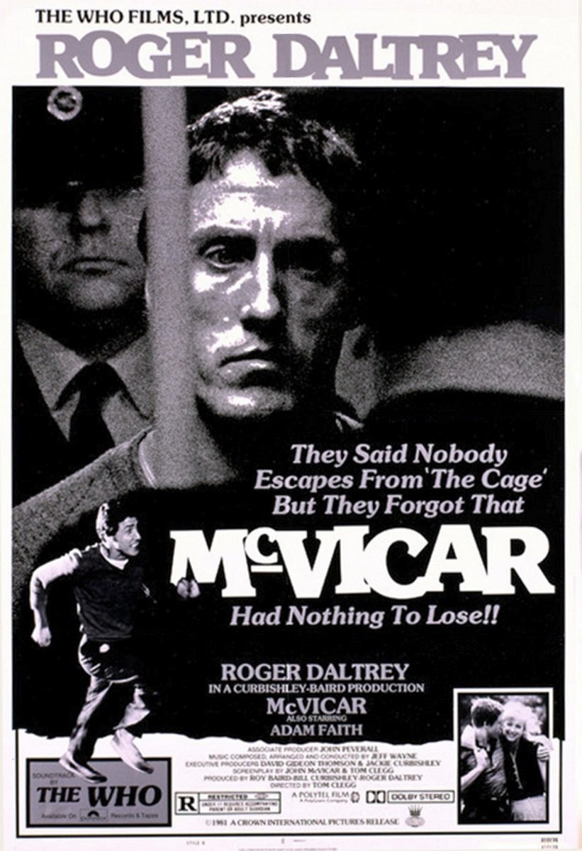 It's time for another reminder of a classic!  McVicar. Starring Roger Daltrey. Directed by Tom Clegg.

When was the last time you saw this gem of a film.
#movies