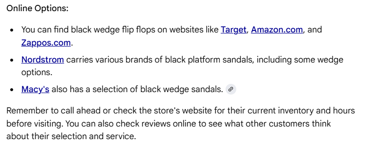 These links also seem new compared to the answers I've seen in the past 10 days.

More of this please.