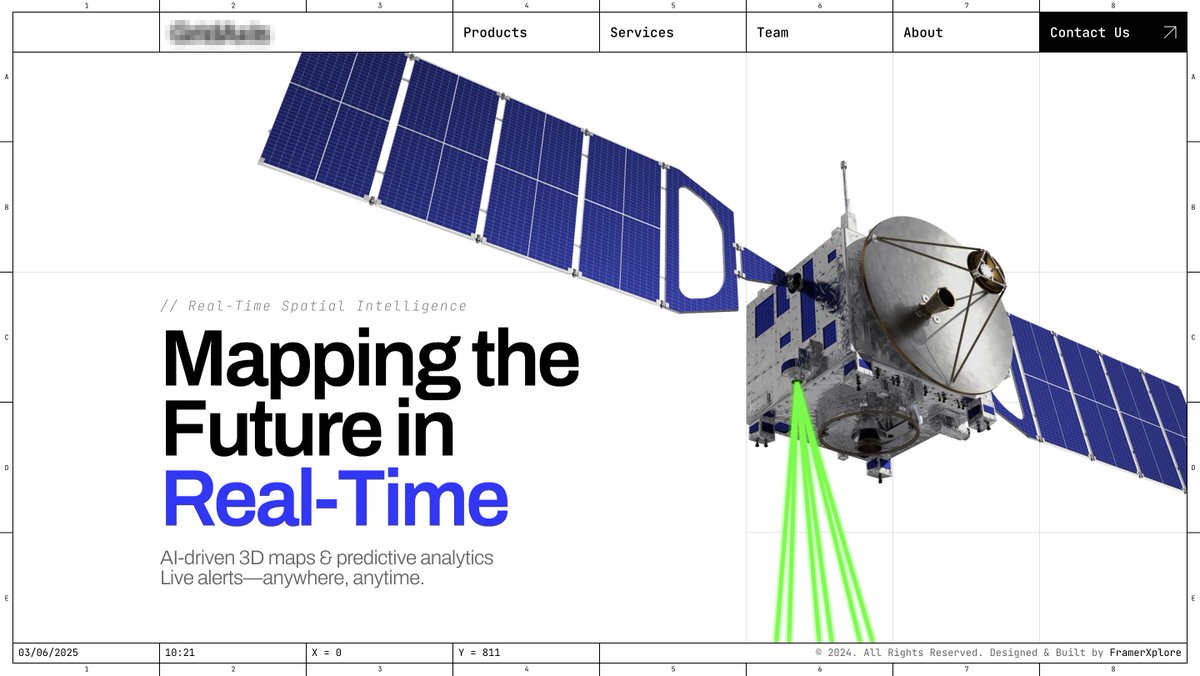 Here’s a sneak peek at our new hero for an AI <a href="/framer/">Framer</a> template... can you guess what we’re calling it? 🤔✨