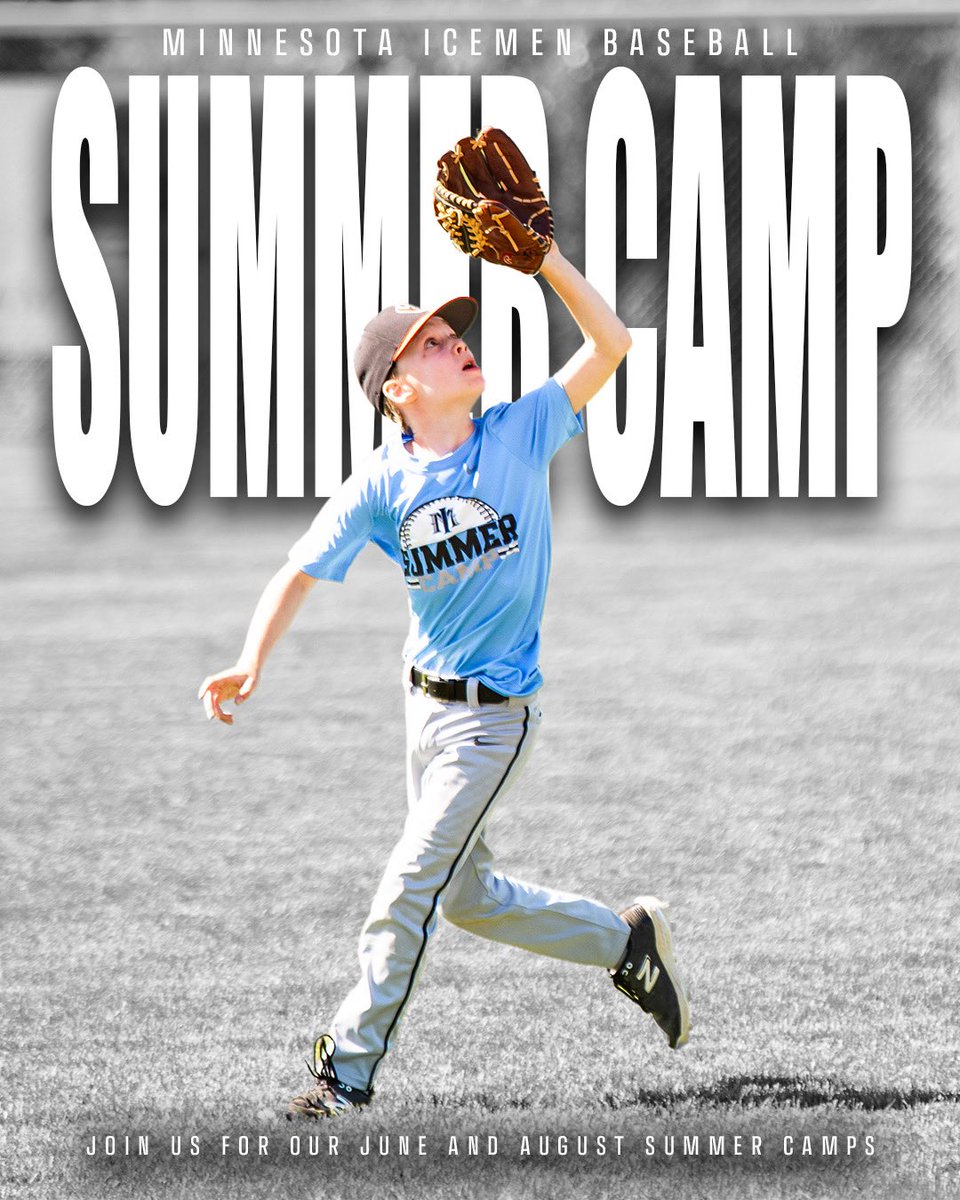 Minnesota Icemen Baseball (@mnicemen) on Twitter photo ⚾ Summer just got better.
Join us in June & August for high-energy drills, competitive games, and serious skill development — all while having a blast with the Icemen crew.
June Camp: …nnesotaicemenbaseball.membertraxx.com/product-detail…
August Camp: …nnesotaicemenbaseball.membertraxx.com/product-detail…
#icemenexperience ⚾ Summer just got better.
Join us in June & August for high-energy drills, competitive games, and serious skill development — all while having a blast with the Icemen crew.
June Camp: …nnesotaicemenbaseball.membertraxx.com/product-detail…
August Camp: …nnesotaicemenbaseball.membertraxx.com/product-detail…
#icemenexperience
