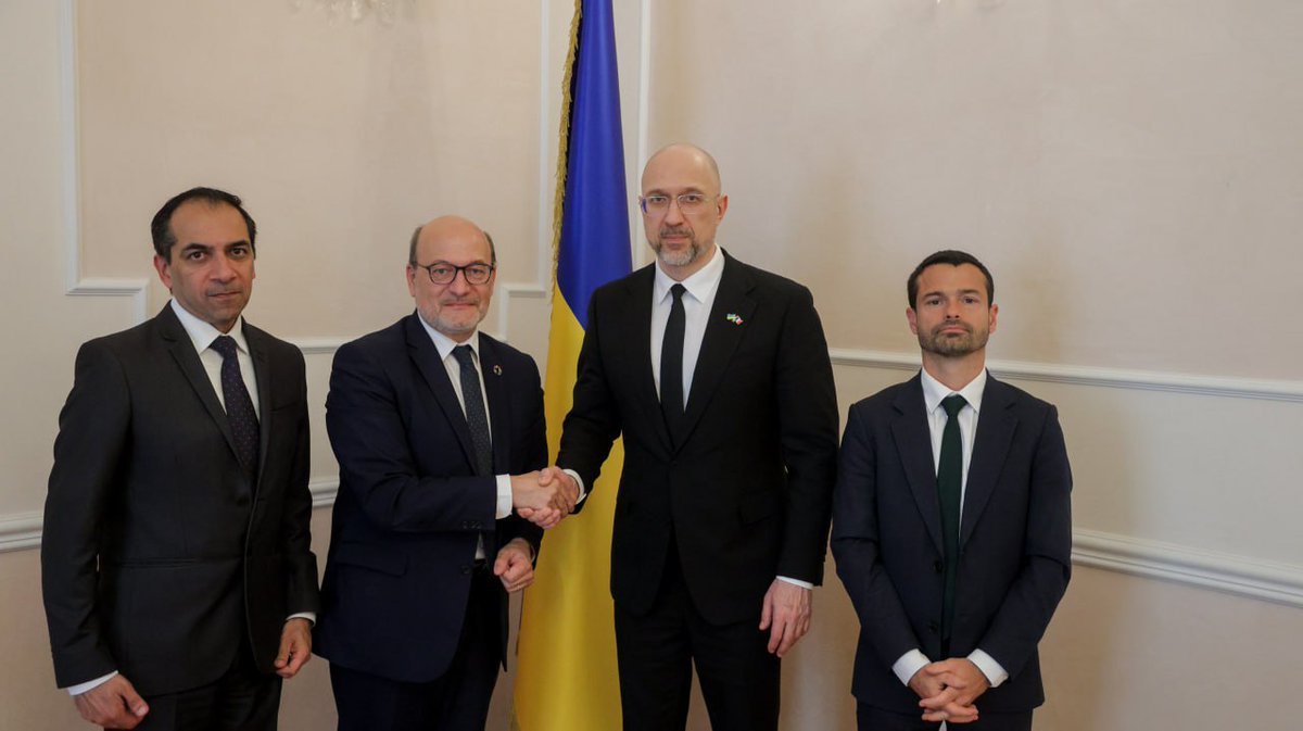 Denys Shmyhal (@denys_shmyhal) on Twitter photo We discussed the restoration of infrastructure and support for Ukrainian communities at a meeting with the Director General of the French Development Agency <a href="/RiouxRemy/">Rémy Rioux</a>. We also talked about investment in security and defence. This is a priority area for us. We paid particular We discussed the restoration of infrastructure and support for Ukrainian communities at a meeting with the Director General of the French Development Agency <a href="/RiouxRemy/">Rémy Rioux</a>. We also talked about investment in security and defence. This is a priority area for us. We paid particular