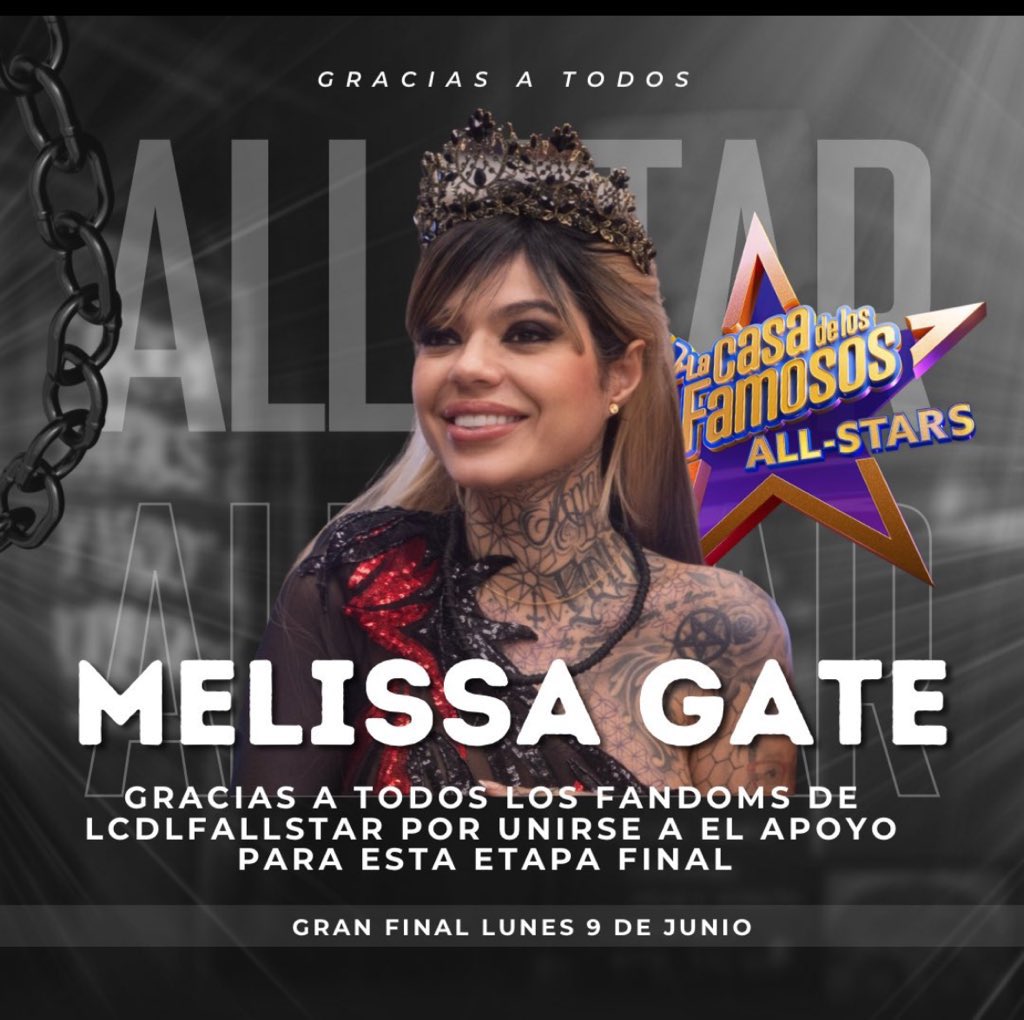 iBiebsStyle's tweet photo. VOTA POR MELISSA GATE 
#LaCasaDeLosFamososCol 
#LaCasaDeLosFamososCol2 
 #LCDLFAllStars
#PandillaGate
#Teampalulus https://t.co/vHZbwlxoh4