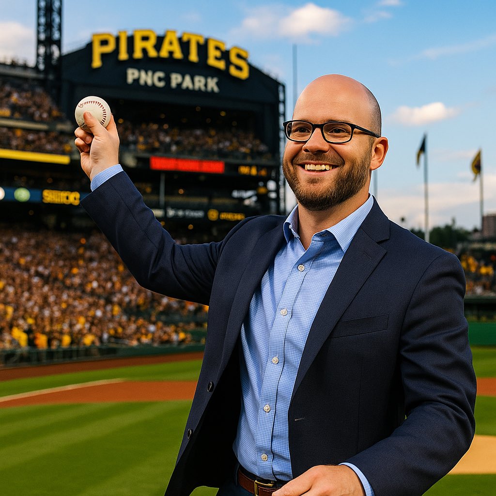 PerfectForcasts's tweet image. Fan mail - me throwing out the first pitch at tomorrow nights Pirates game. Hand painted by a weather head out of Philly. Thanks Veronica! -L