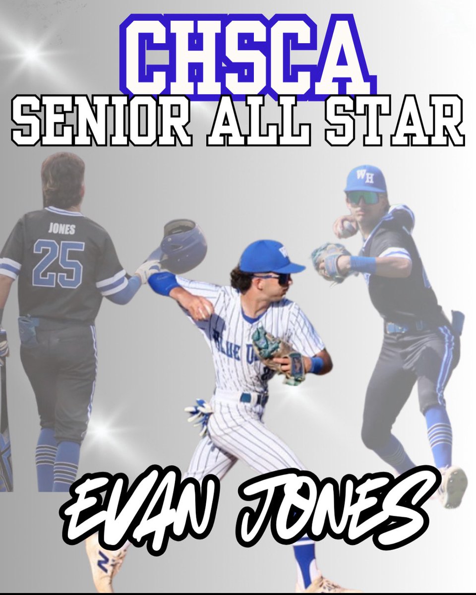Congratulations to SR Evan Jones on being chosen to play in the CHSCA Senior All Star game.