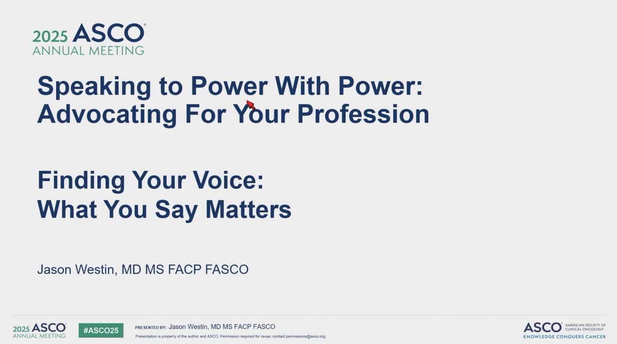 ShannonWestin's tweet image. My husband, the incredible Lymphoma specialist @Lymphoma_Doc - has been a tireless advocate for our patients and @ASCO - check out his master class on how to advocate as a physician....Definitely required viewing!!!
#ASCO25 #advocacy
shorturl.at/zMxCy
