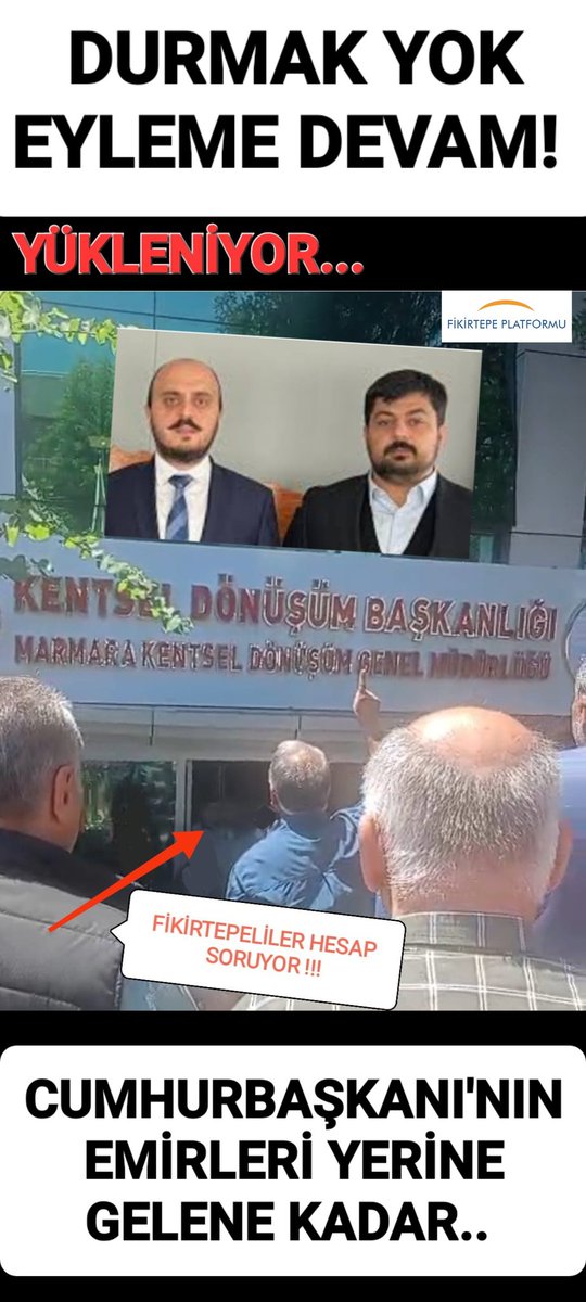 #Fikirtepe de Emirlerinize rağmen satış yapılıyor
Emirlerinize uymayarak vatandaşı mağdureden #sezayiköse #enesgürbüz görevdenalınsın
2.3.Etaplar kaderine terk edilmesin
#fikirtepe #yenifikirtepe #muratkurum  #fikirtepeplatformu  #vatandaşımağduredenlergörevdenalınsın <a href="/RTErdogan/">Recep Tayyip Erdoğan</a>