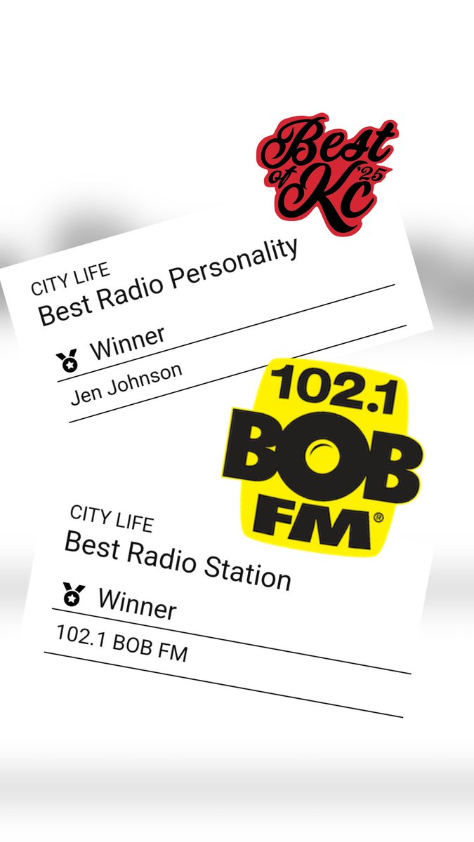 The results are in! Kansas City Magazine is out with the Best of KC '25 winners! 💛🖤 
#kansascity <a href="/1021BOBFM/">102.1 BOB FM</a>