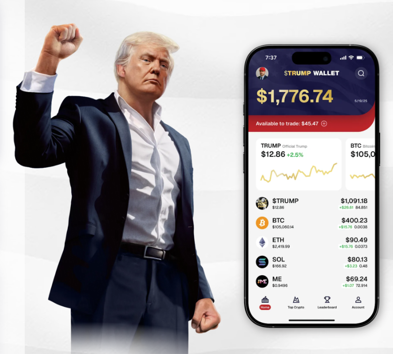 #Trump #trumpwallet #metamask #solana #defi
Make your first Official Trump Wallet to unlock a $TRUMP Box! ➡️ trumpwallet.com/?ref=VlYIQkY5B…