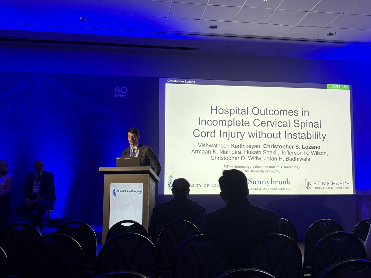 HusainShakil2's tweet image. Great time in Rio de Janeiro last week for Global Spine Congress 2025. Thankful for the opportunity to share all the research from lab @ChrisLozanoMD @armaan_km @UofTNeuroSurge @SMH_NSSresearch #AOSpine