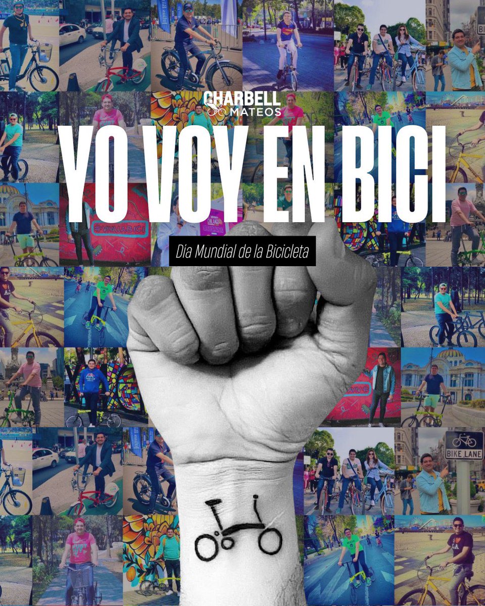 Charbell Mateos (@charmateos) on Twitter photo Feliz #DíaMundialDeLaBicicleta. La bici te hace libre, y se ha convertido en una forma de movilidad sustentable para construir ciudades más humanas.
HOY es un buen día para pedir mejor infraestructura ciclista en nuestras ciudades, y mayor seguridad vial.
#HazQueLasCosasSucedan Feliz #DíaMundialDeLaBicicleta. La bici te hace libre, y se ha convertido en una forma de movilidad sustentable para construir ciudades más humanas.
HOY es un buen día para pedir mejor infraestructura ciclista en nuestras ciudades, y mayor seguridad vial.
#HazQueLasCosasSucedan