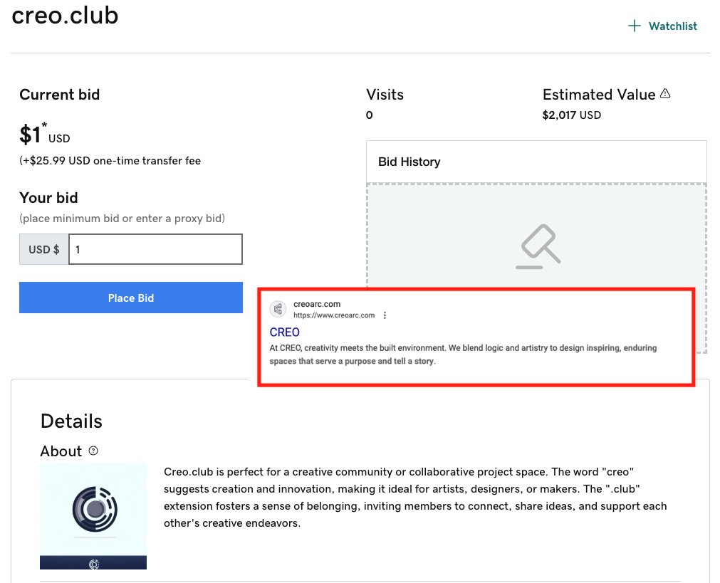 Attention Trademark Attorneys - <a href="/GoDaddy/">GoDaddy</a> is now handing out evidence of "bad faith intent" for free.  Get your ambulance-chasing shoes on, and round up some UDRP clients: