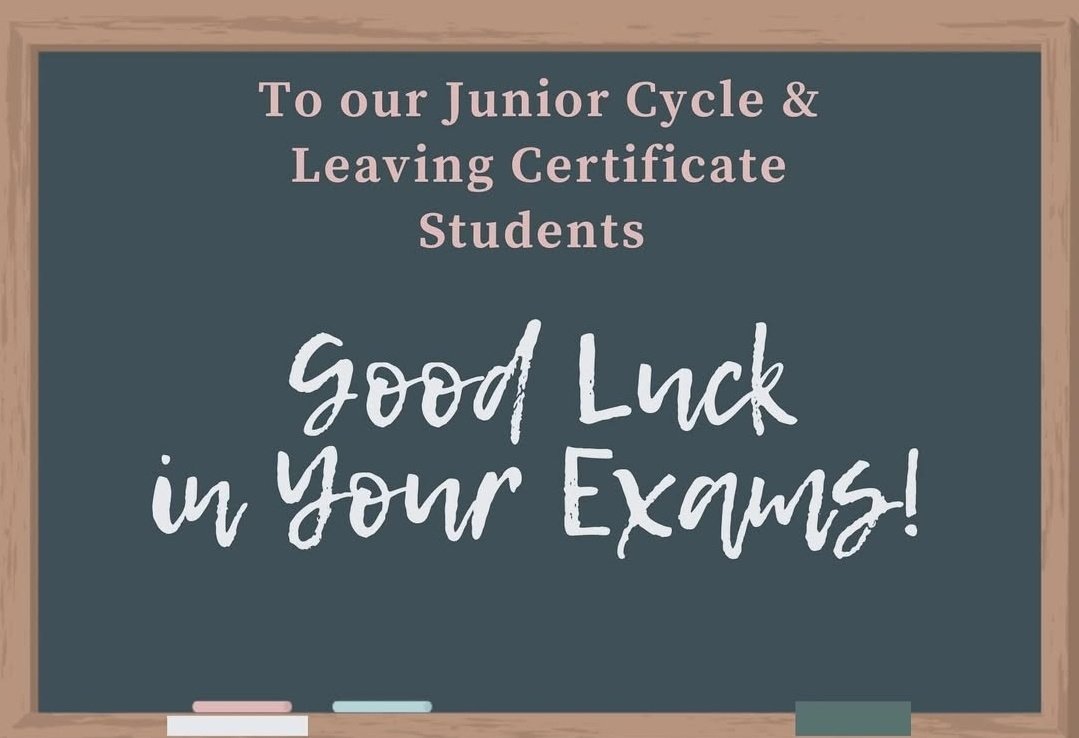Best of luck to all Junior and Leaving Cert students kicking off exams tomorrow.

You've put in the work, now go show them what you know. 

We're all rooting for you!