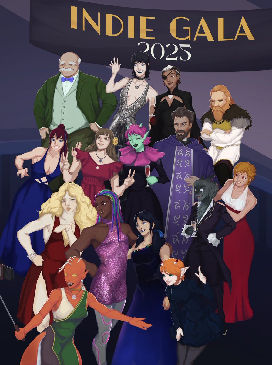 Presenting the #indiegala2025 artwork! Thanks so much to everyone that trusted us with their characters! #indiegames