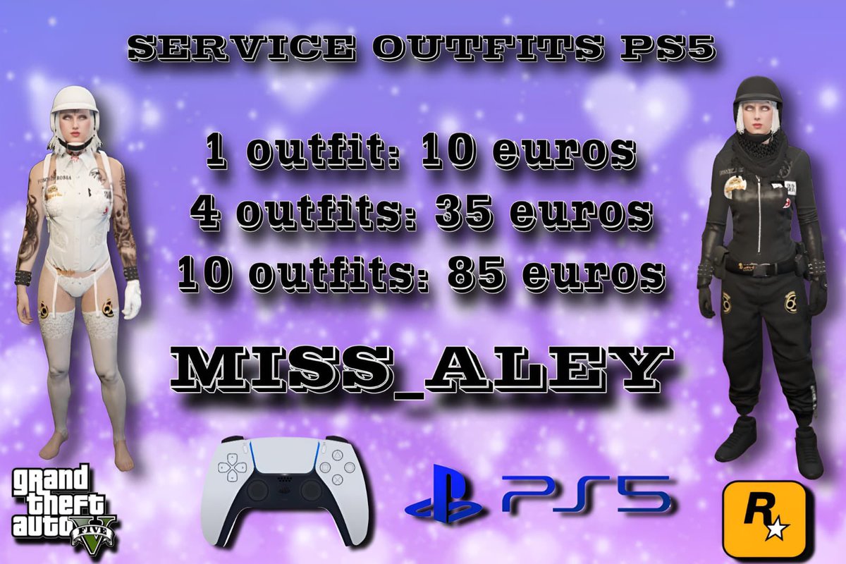 📍Outfits service (<a href="/MISS_ALEY/">♡⃝𝓐𝓵𝓮𝔂 ♡⃝</a>) available for both Old-Next Gen version❣️

(For any information or question write me privately 📥)