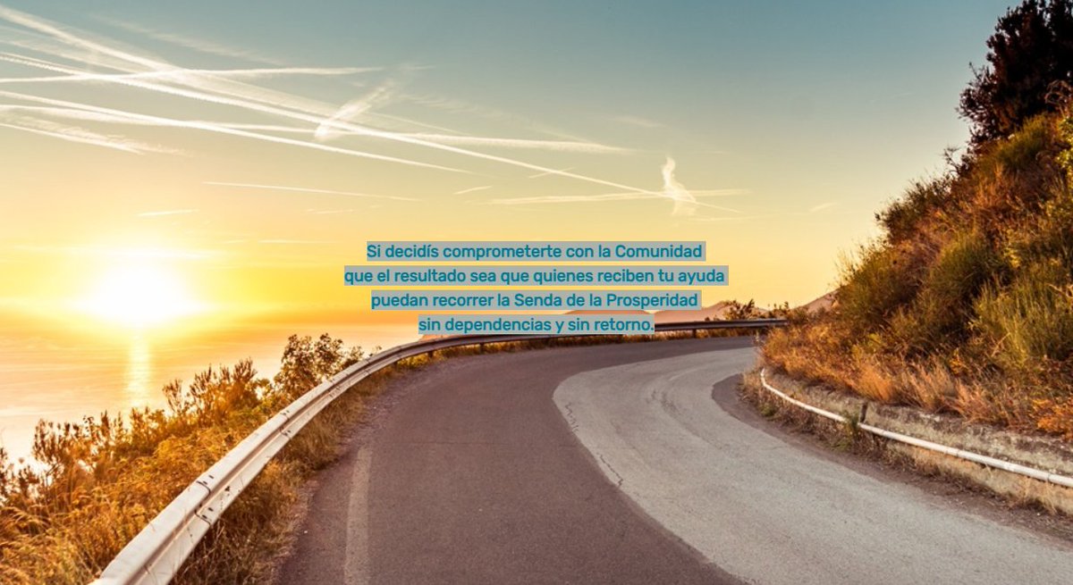 Para abandonar la pobreza tenemos que facilitarles -a quienes hoy son pobres- el recorrido a través de la Senda de la Prosperidad, sin dependencias.
Eso es posible gracias a varias innovaciones; una de ellas es <a href="/Talentariado/">Talentariado</a> 
Te invito a conocerla: talentariado.com