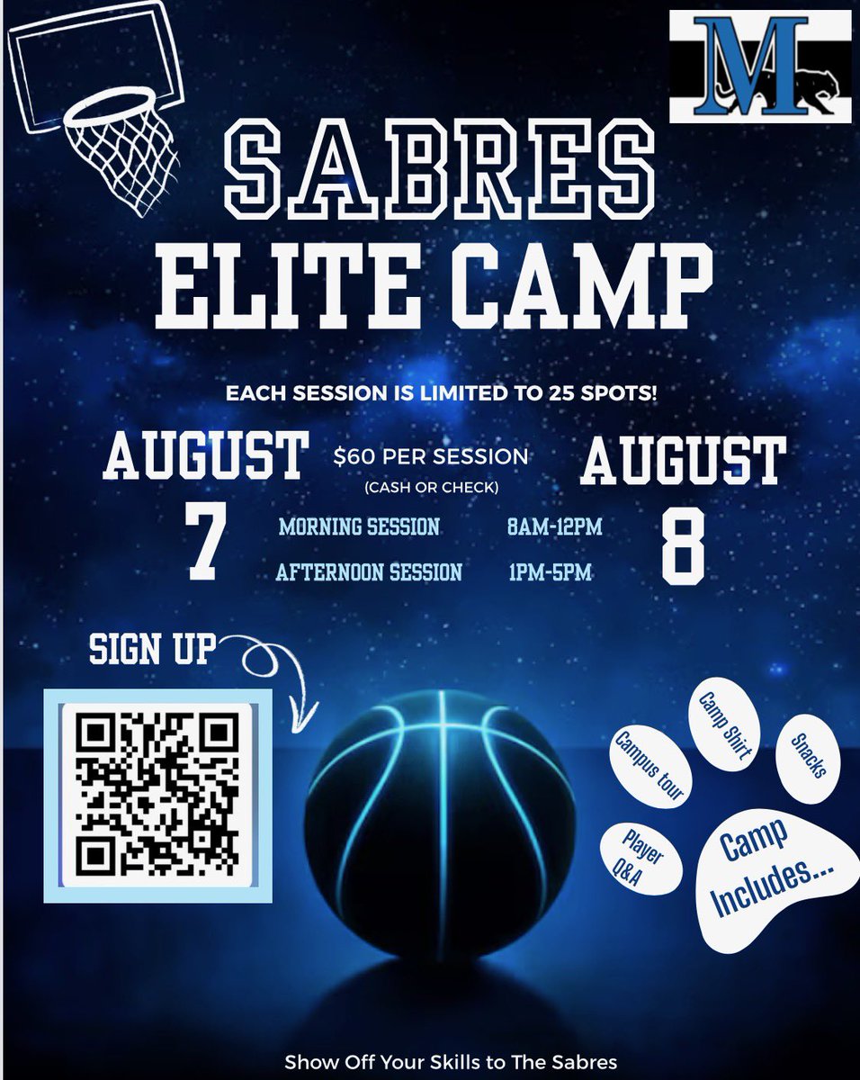 Katherine Benes (@katherine_benes) on Twitter photo 🚨 Elite Camp 🚨
Marian University’s Elite Basketball Camp is back! 🔥🏀
âś…Compete with top talent
âś…Learn from our staff
âś…Q&A w/players
âś…Campus tour
đź“… AUGUST 7th & 8th
📍Marian University
➡️Register here: forms.office.com/r/5GmzbEYM1p
Questions: kfbenes20@marianuniversity.edu 🚨 Elite Camp 🚨
Marian University’s Elite Basketball Camp is back! 🔥🏀
âś…Compete with top talent
âś…Learn from our staff
âś…Q&A w/players
âś…Campus tour
đź“… AUGUST 7th & 8th
📍Marian University
➡️Register here: forms.office.com/r/5GmzbEYM1p
Questions: kfbenes20@marianuniversity.edu