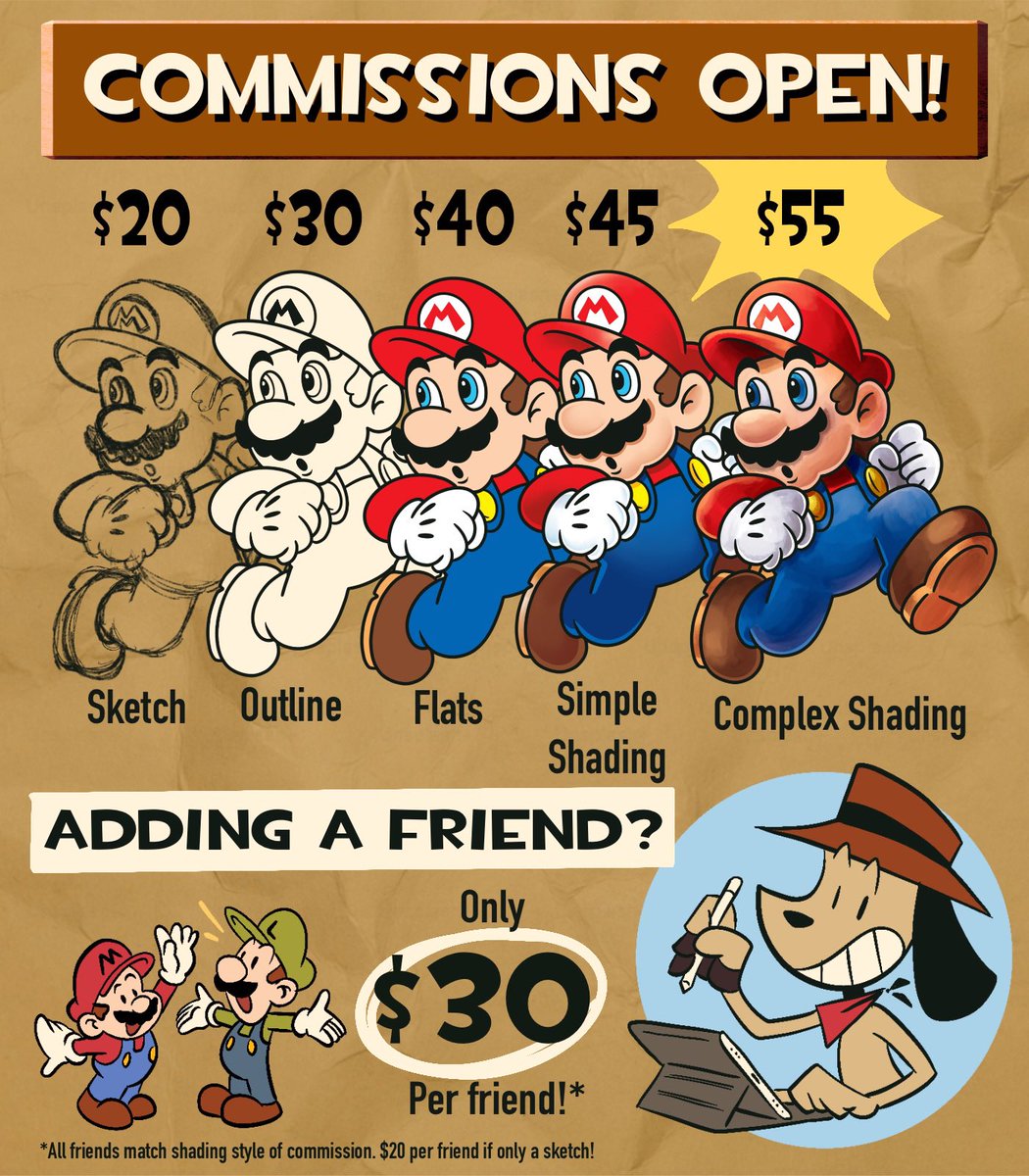 g_cory's tweet image. For the first time ever, COMMISSIONS ARE OPEN! DMs are open!
(1/2)
