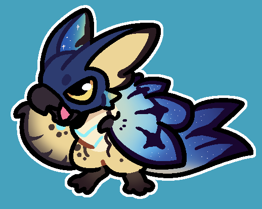 commission chibis i did today of nergigante and legiana!