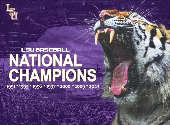 WillLaRocca's tweet photo. @nolanrichardsin @LSUbaseball cope. https://t.co/k8rzPrgezs