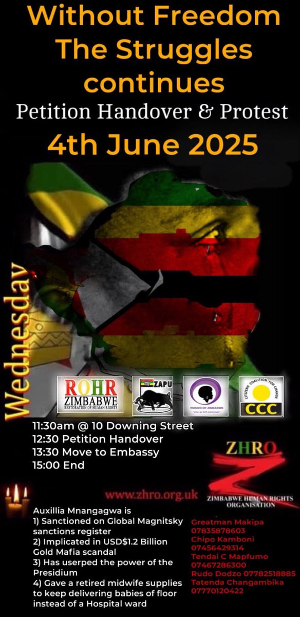 petition handover demanding justice, democracy, and accountability in Zimbabwe 🇿🇼 Auxillia Mnangagwa may wear the uniform of charity, but the reality is performative compassion. Her public image is built on suffering of women she failed to protect,to uplift, and continues exploit