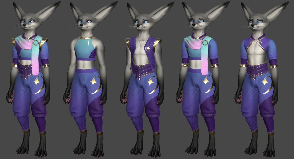 FaraVR's tweet image. Wish I had more time to refine the textures but think I&apos;m gonna call them done- next up shader shenanigans. 

Also showing the various combinations you can make!